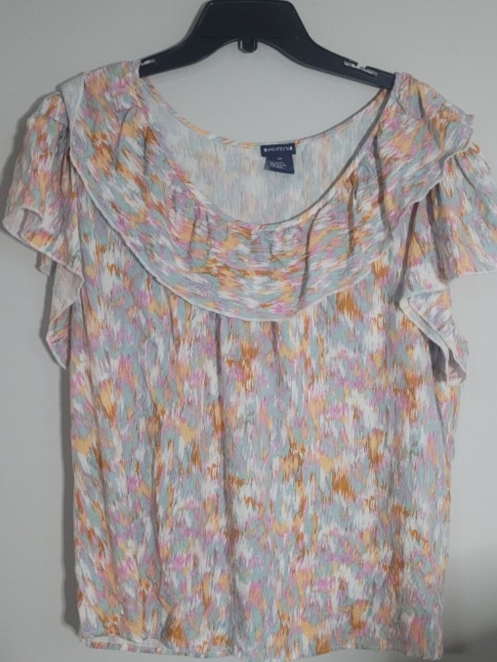 Architect Blouse 2X Ruffle Neckline